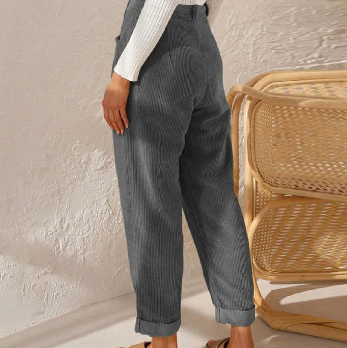 Casual corduroy leisure pants