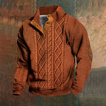 Velina Moda | Retro Shirt - Men's Shirts Long Sleeve Casual