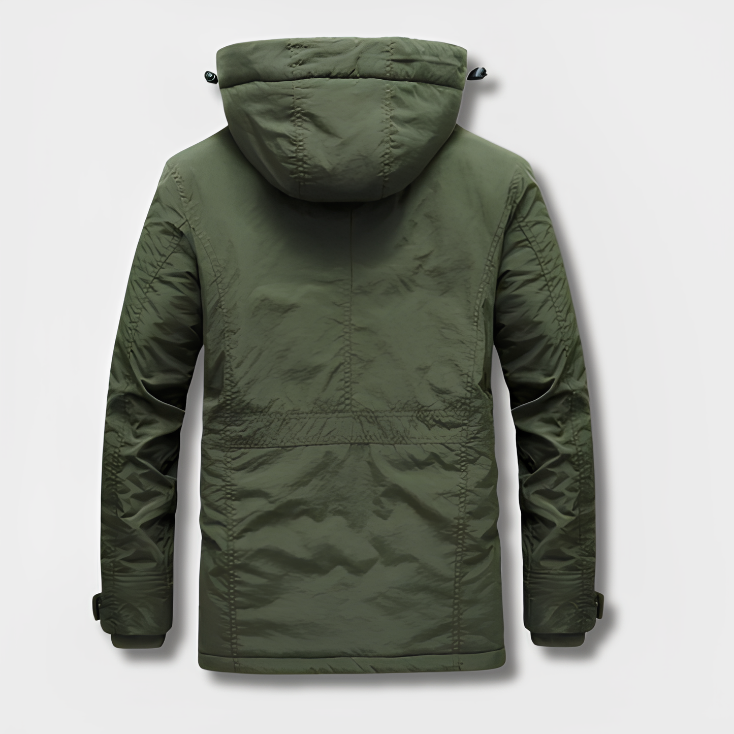 Velina Moda | Military-inspired winter jacket with hood