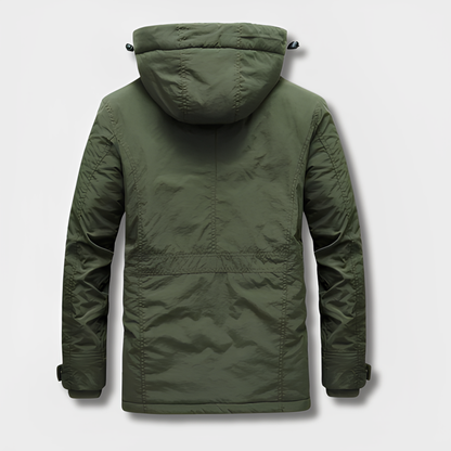 Velina Moda | Military-inspired winter jacket with hood