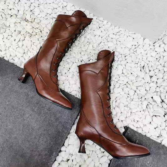 Velina Moda | Ankle boots women - Structured fit with heel