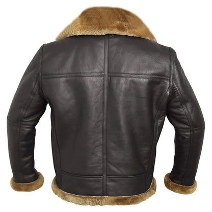 Velina Moda | B3 - Pilot jacket made of reversed lamb for luxury and warmth