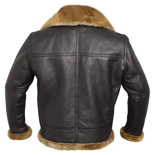 Velina Moda | B3 - Pilot jacket made of reversed lamb for luxury and warmth