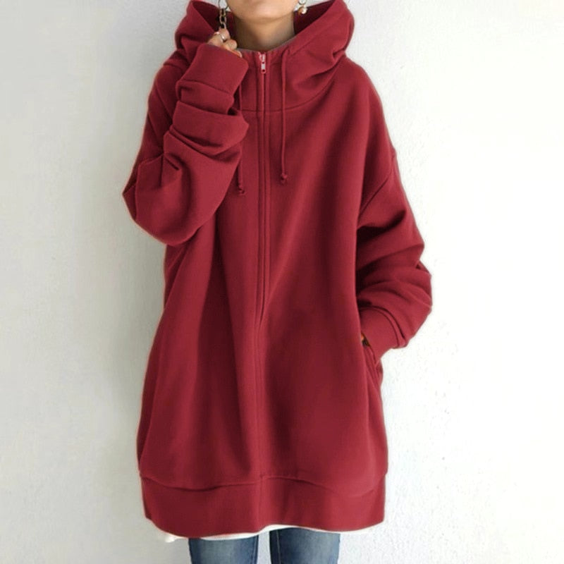 Velina Moda | Oversized Women's Hoodie for Winter