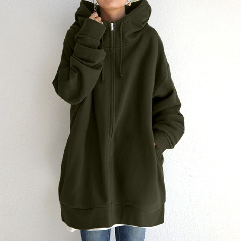 Velina Moda | Oversized Women's Hoodie for Winter