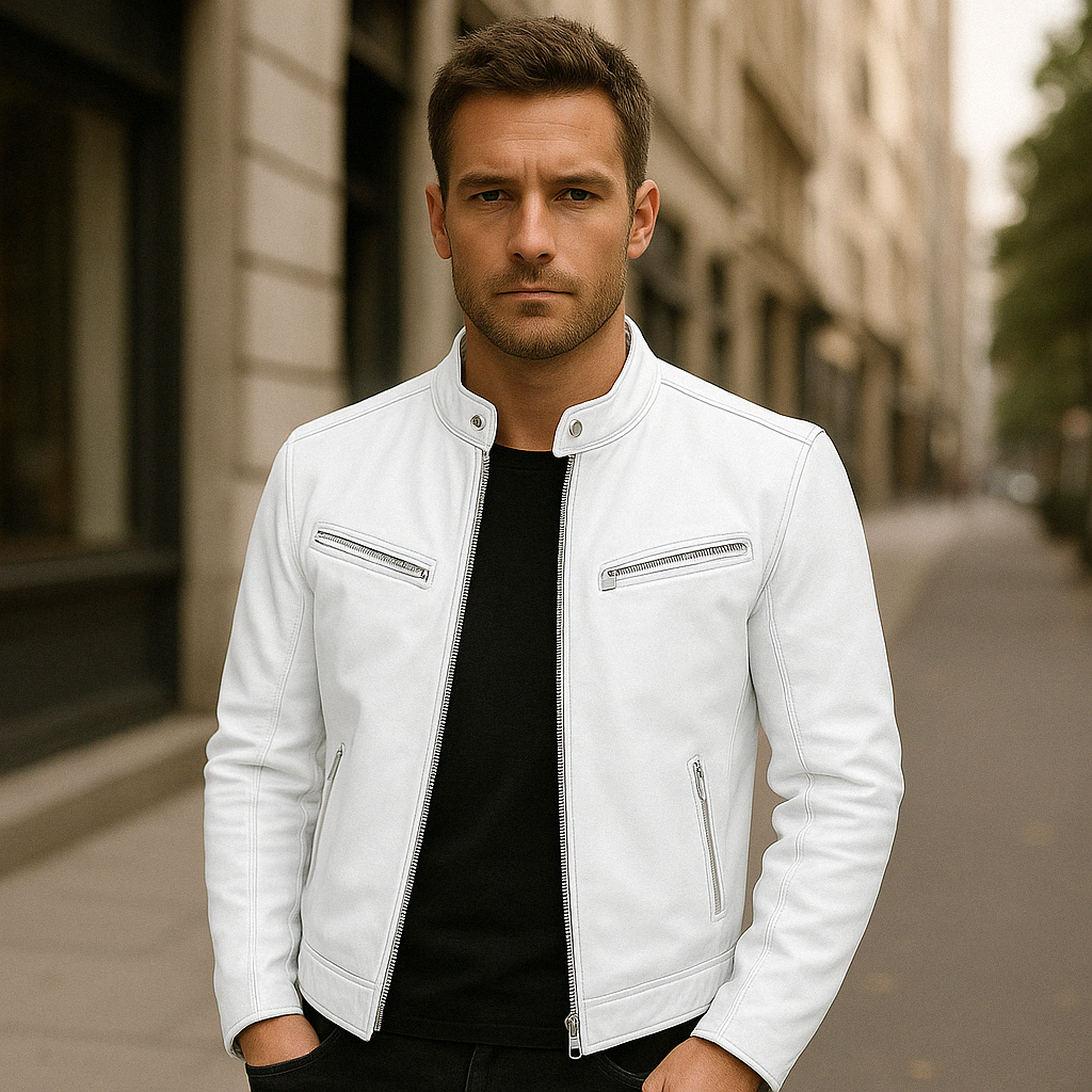 Velina Moda | Leather Jacket - Men's Fashion