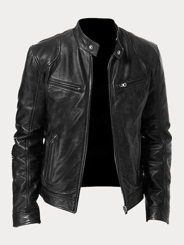 Velina Moda | Leather Jacket - Men's Fashion
