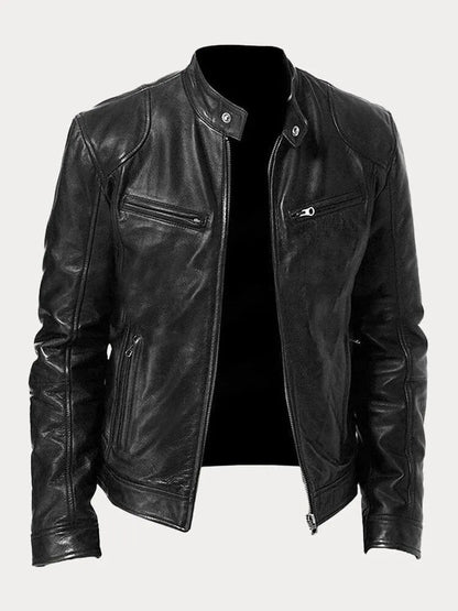 Velina Moda | Leather Jacket - Men's Fashion