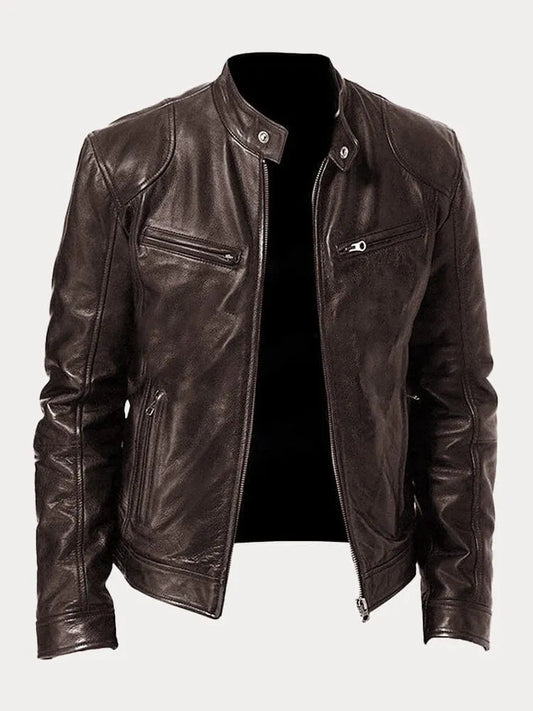 Velina Moda | Leather Jacket - Men's Fashion