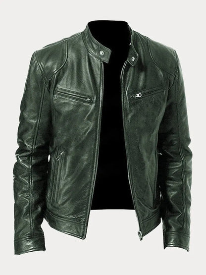 Velina Moda | Leather Jacket - Men's Fashion