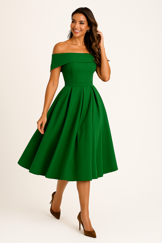 Gabriela | Moda Casual Vestido de fiesta de satén sin tirantes