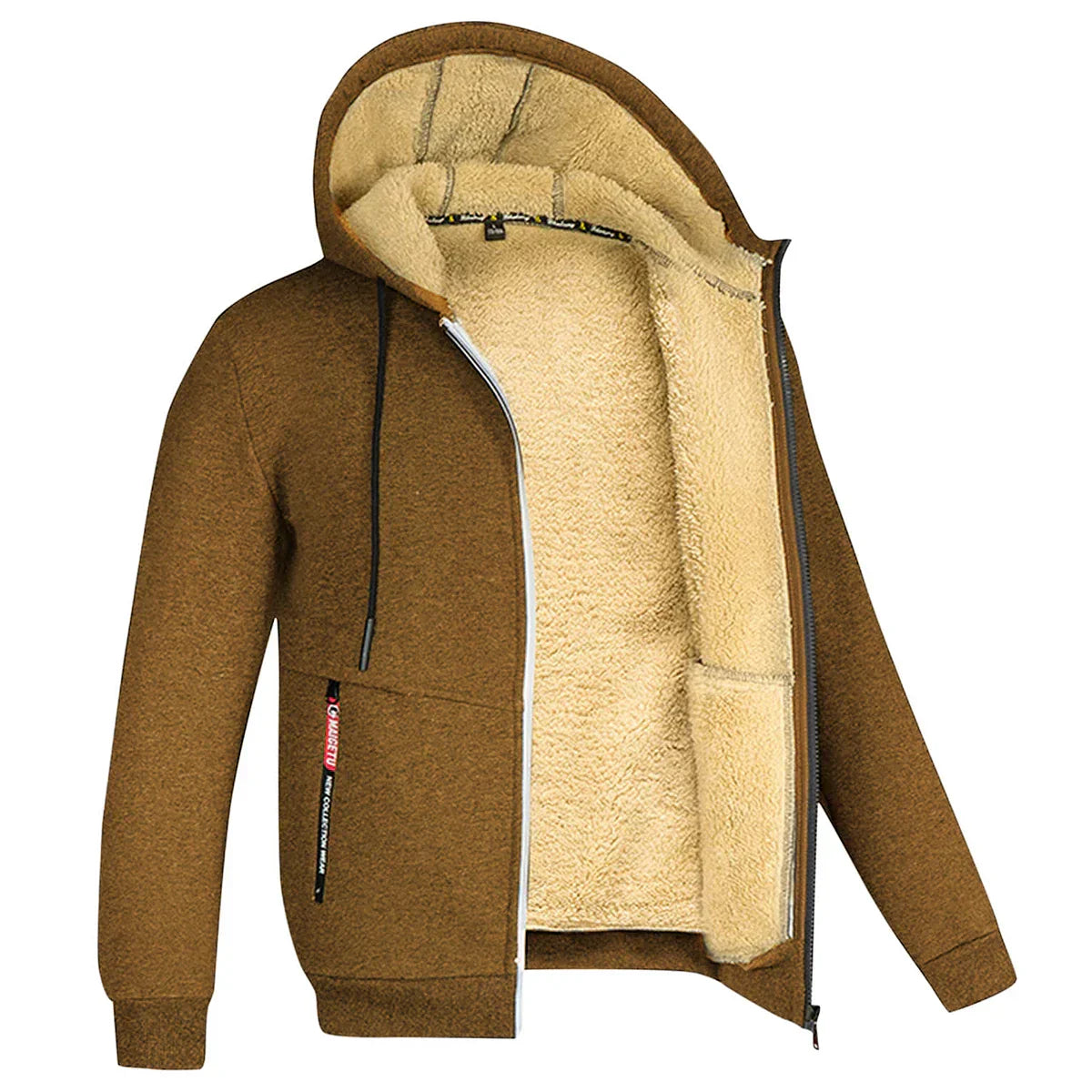 Velina Moda | Hoodie made of Lambswool - warm & soft sweatshirt with hood and plush lining for winter
