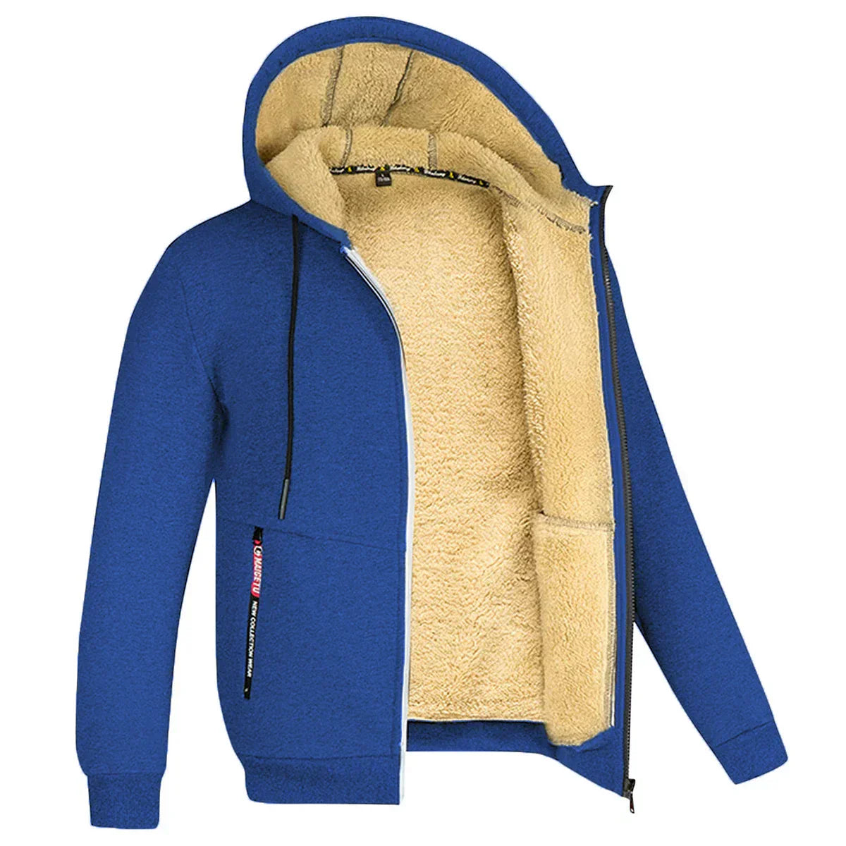Velina Moda | Hoodie made of Lambswool - warm & soft sweatshirt with hood and plush lining for winter