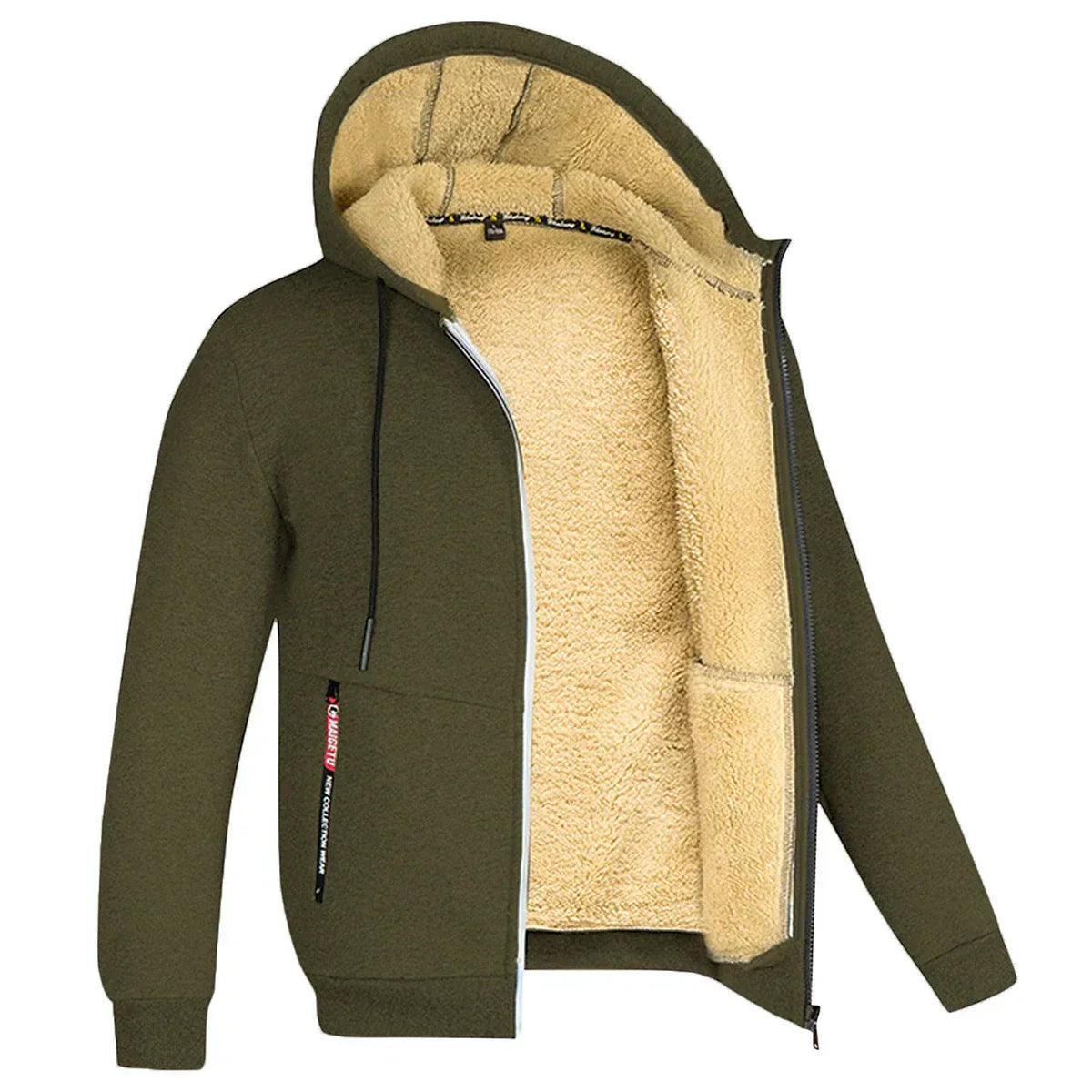 Velina Moda | Hoodie made of Lambswool - warm & soft sweatshirt with hood and plush lining for winter