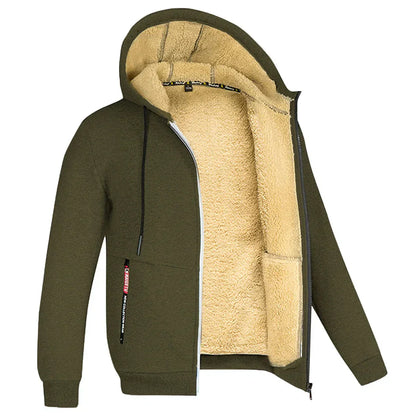 Velina Moda | Hoodie made of Lambswool - warm & soft sweatshirt with hood and plush lining for winter