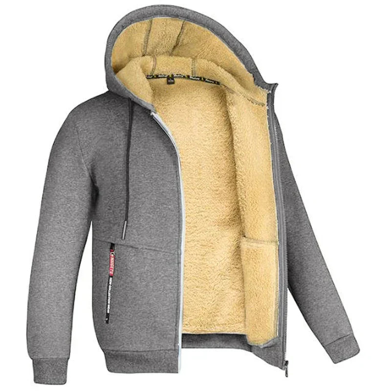 Velina Moda | Hoodie made of Lambswool - warm & soft sweatshirt with hood and plush lining for winter