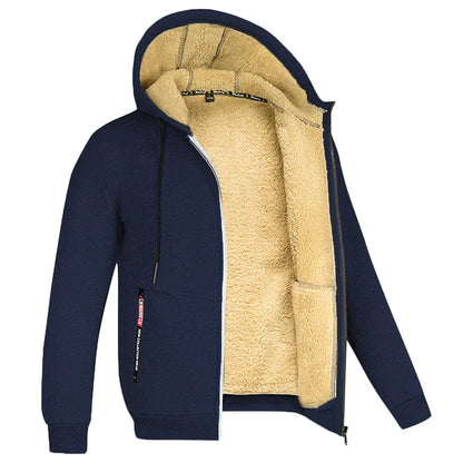 Velina Moda | Hoodie made of Lambswool - warm & soft sweatshirt with hood and plush lining for winter