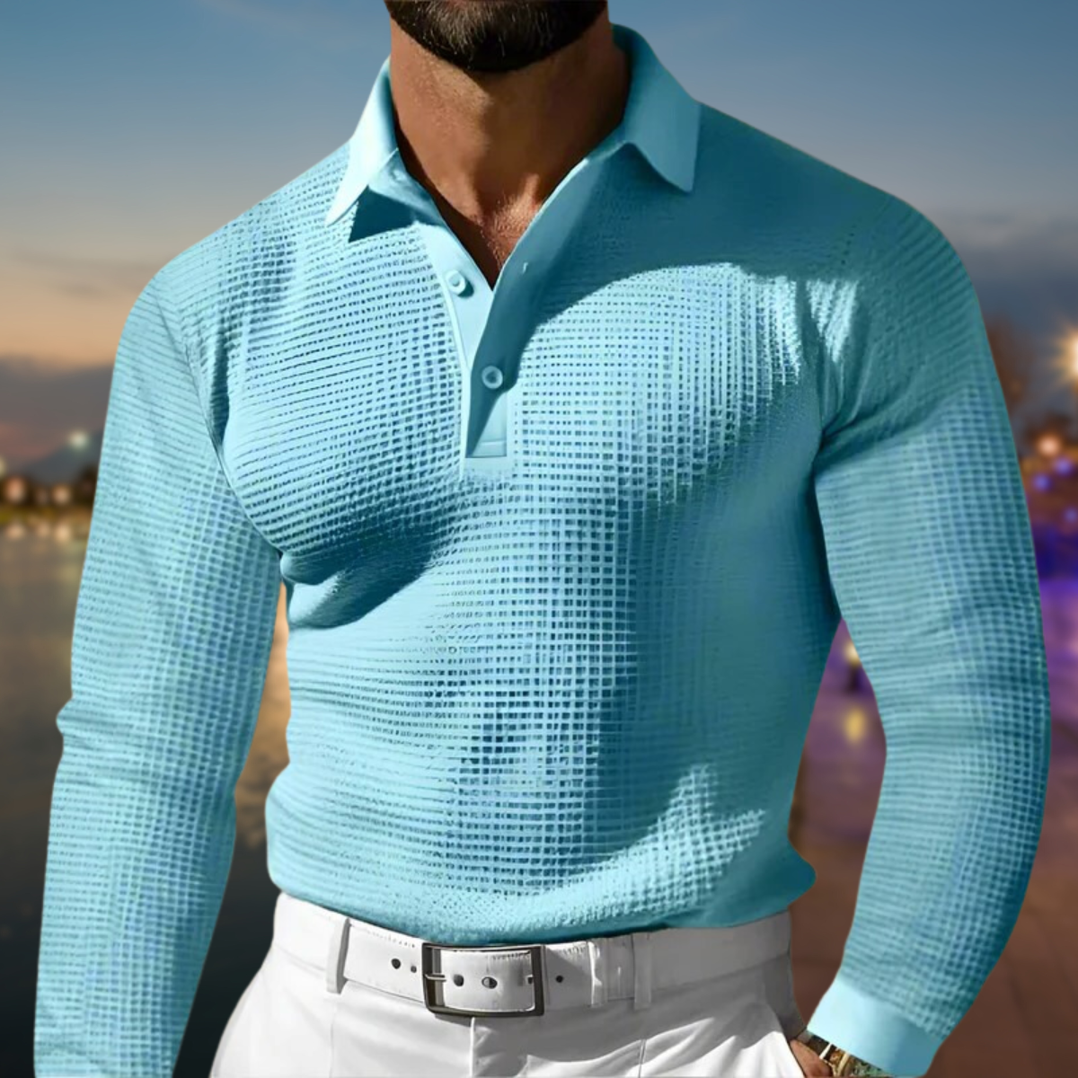 Velina Moda | Polo Sweatshirt - Men's Fashion Casual Cotton