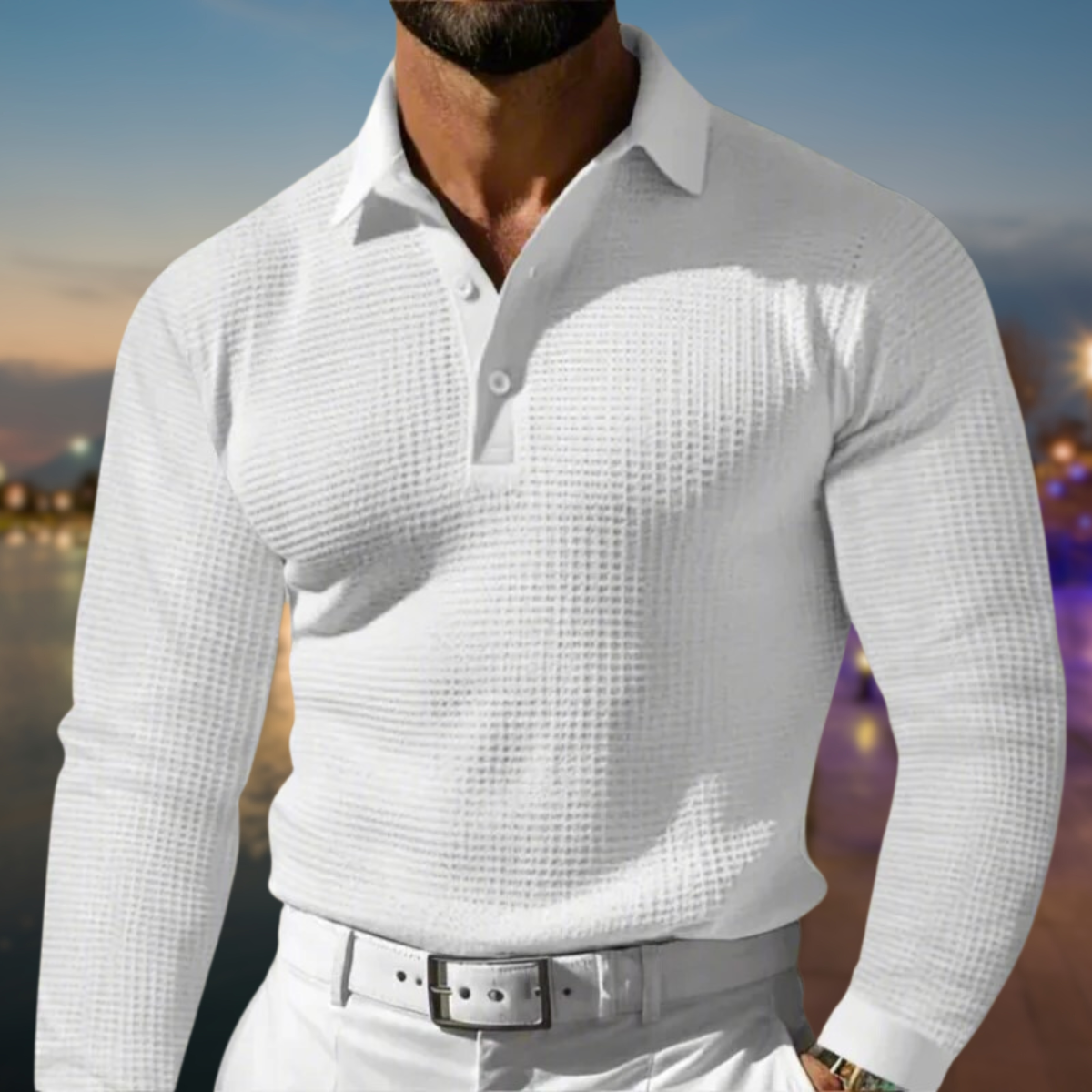 Velina Moda | Polo Sweatshirt - Men's Fashion Casual Cotton