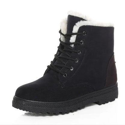 Velina Moda | Winter boots - Warm ankle boots with soft padding, low heel and comfortable design