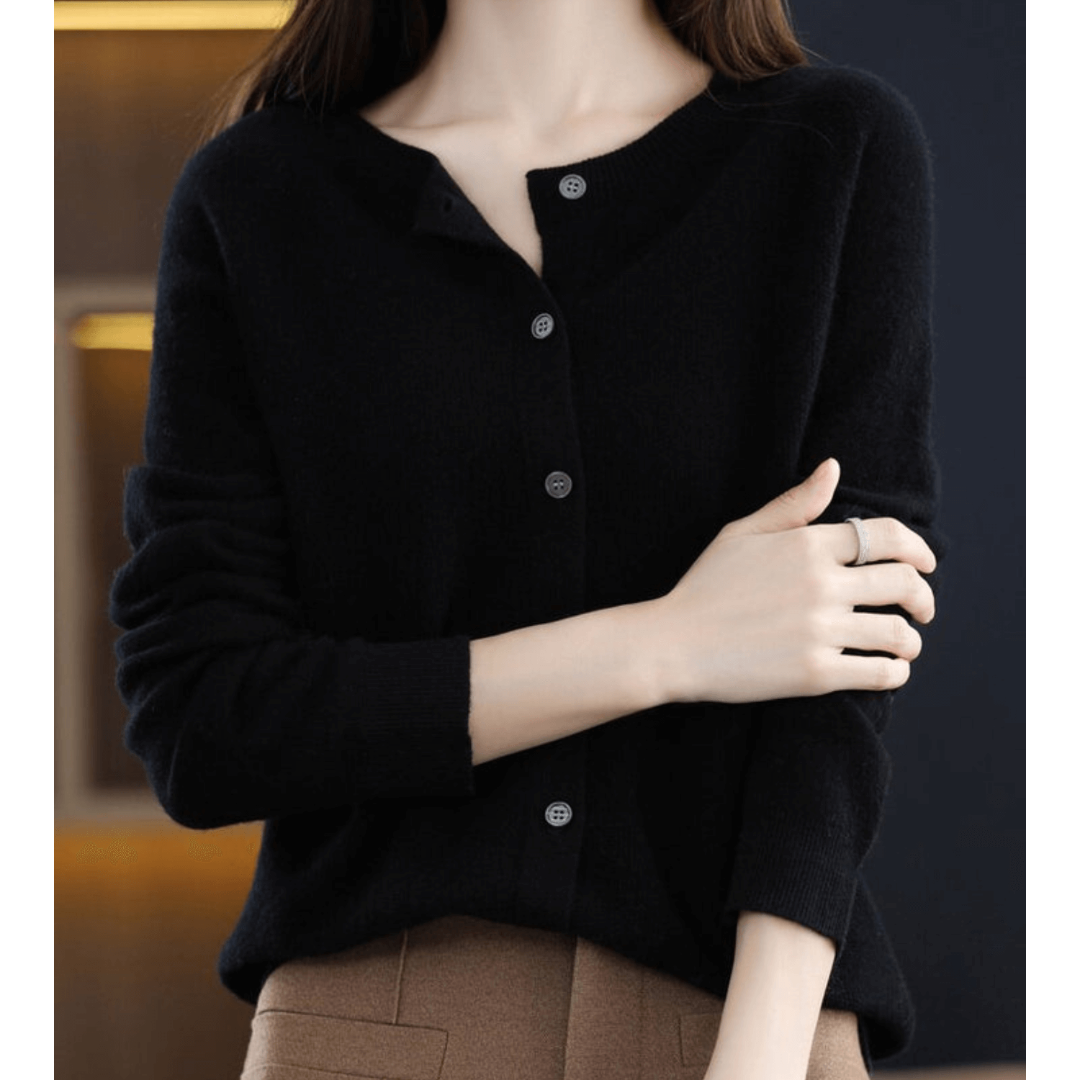 Velina Moda | Cardigan with Buttons Timeless Sweatshirt