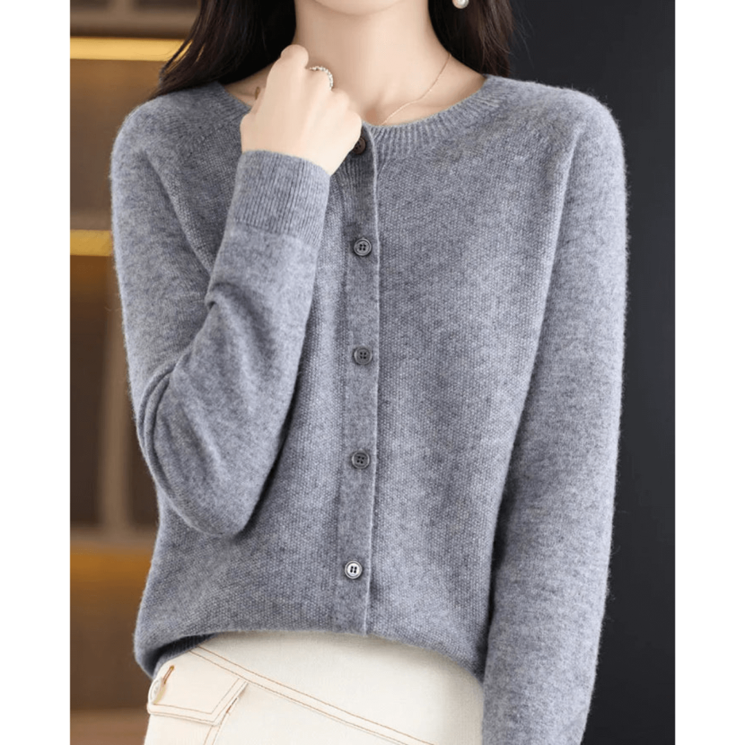 Velina Moda | Cardigan with Buttons Timeless Sweatshirt