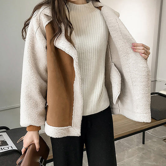 Velina Moda | Fleece jacket - Comfortable wrap jackets