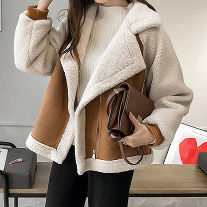 Velina Moda | Fleece jacket - Comfortable wrap jackets