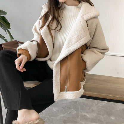 Velina Moda | Fleece jacket - Comfortable wrap jackets