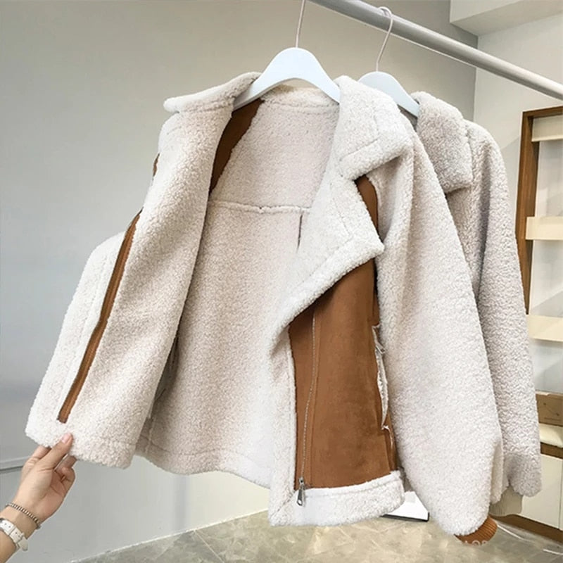 Velina Moda | Fleece jacket - Comfortable wrap jackets