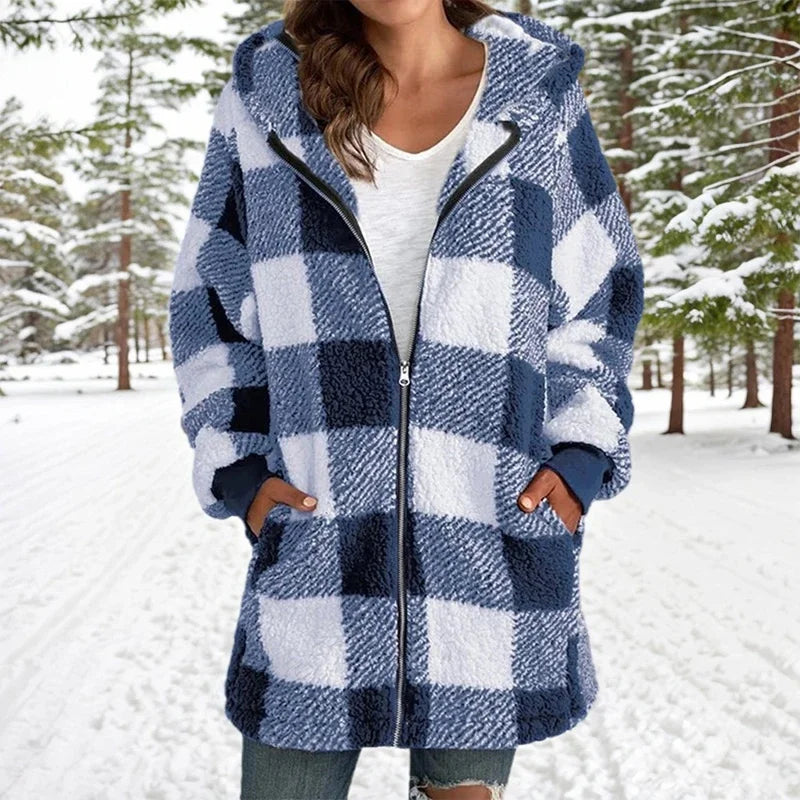 Velina Moda | Jack Winter Patchwork - Long Velina Moda | Jacket with Hood