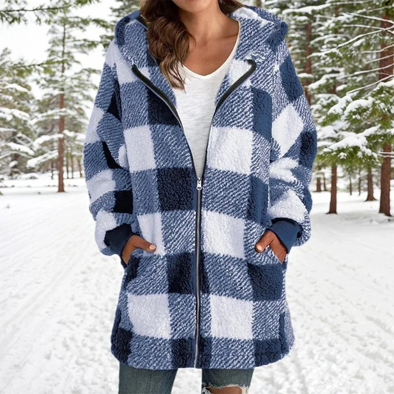 Velina Moda | Jack Winter Patchwork - Long Velina Moda | Jacket with Hood