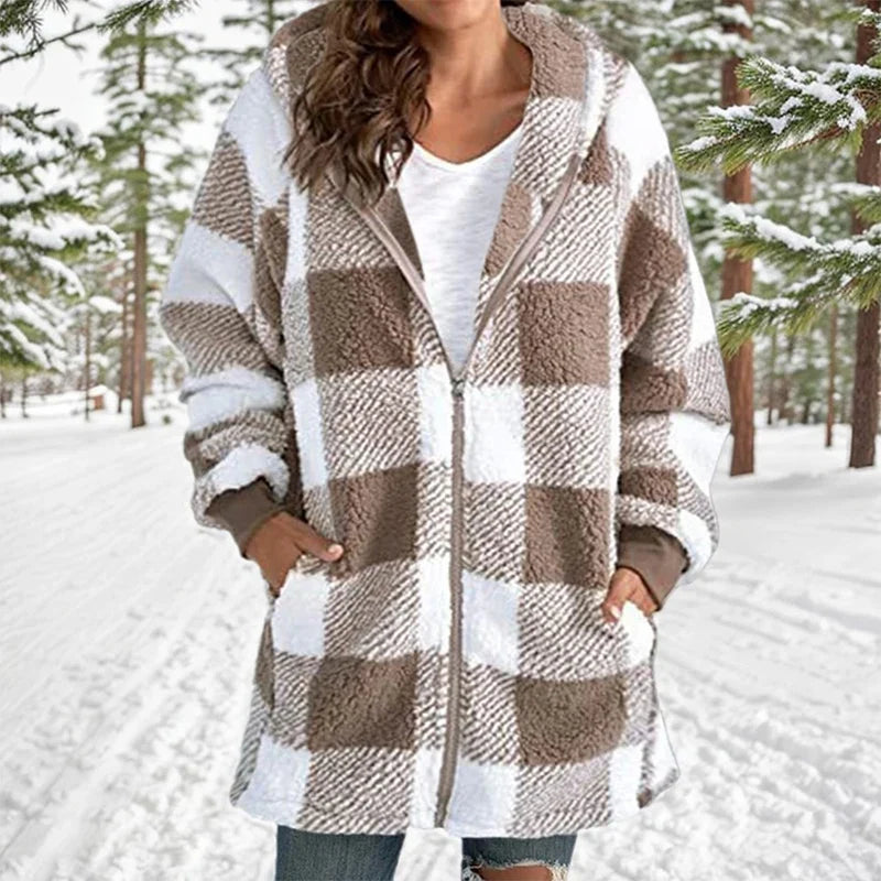 Velina Moda | Jack Winter Patchwork - Long Velina Moda | Jacket with Hood