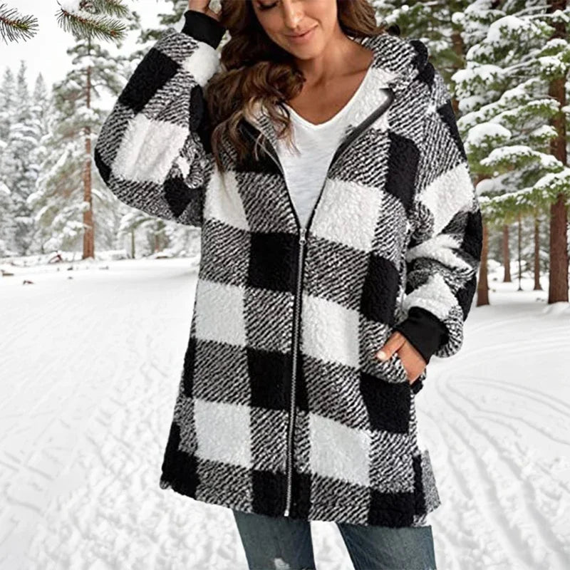 Velina Moda | Jack Winter Patchwork - Long Velina Moda | Jacket with Hood