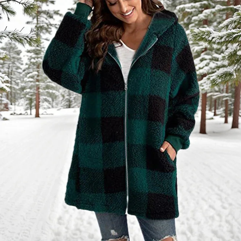 Velina Moda | Jack Winter Patchwork - Long Velina Moda | Jacket with Hood
