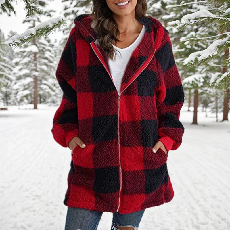 Velina Moda | Jack Winter Patchwork - Long Velina Moda | Jacket with Hood
