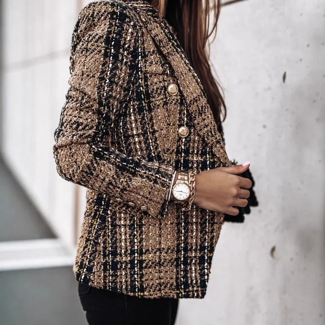 Velina Moda | Jacket with long sleeves - transitional jacket Velina Moda | with pattern