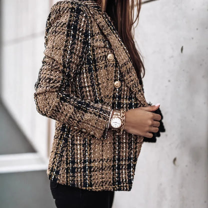 Velina Moda | Jacket with long sleeves - transitional jacket Velina Moda | with pattern