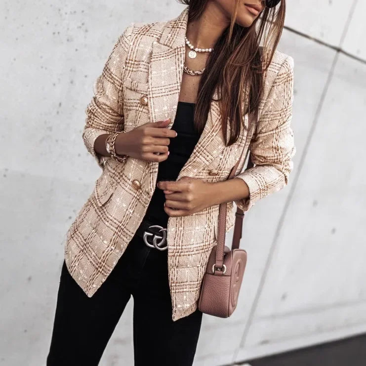 Velina Moda | Jacket with long sleeves - transitional jacket Velina Moda | with pattern