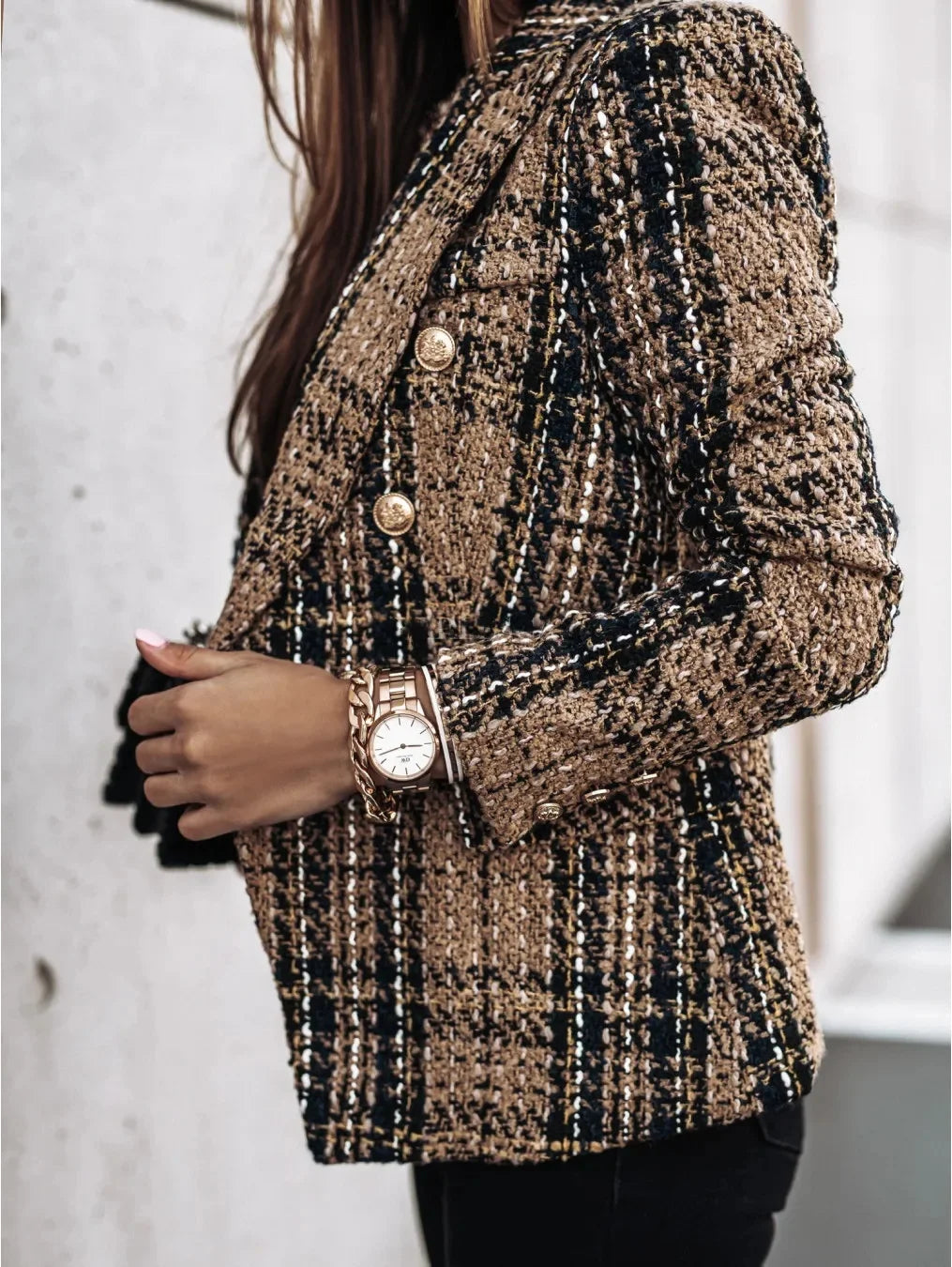 Velina Moda | Jacket with long sleeves - transitional jacket Velina Moda | with pattern