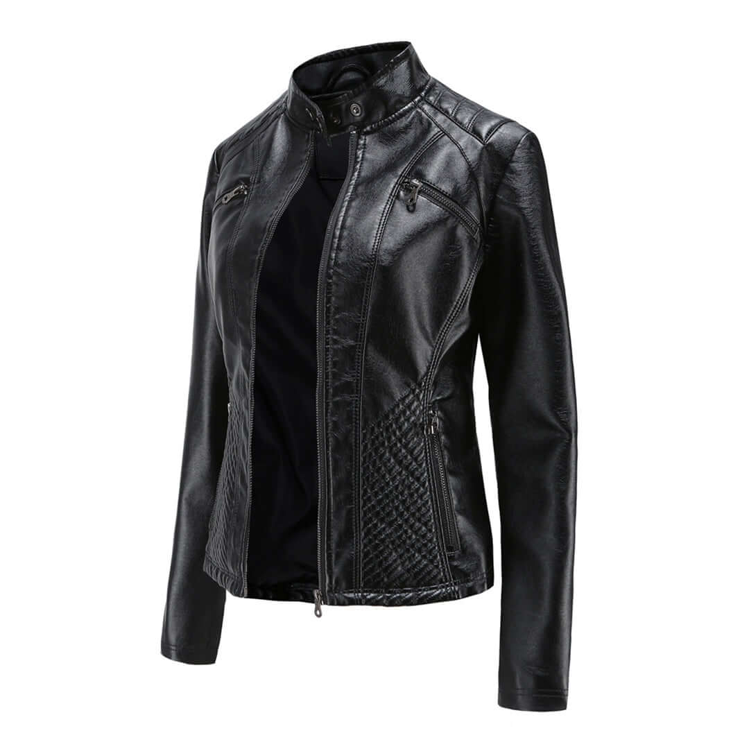 Velina Moda | Leather Jacket - Timeless Elegance