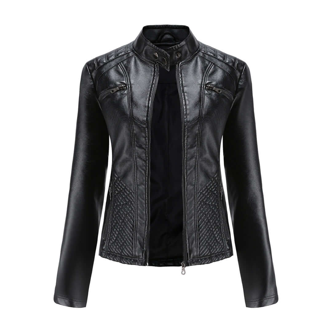 Velina Moda | Leather Jacket - Timeless Elegance