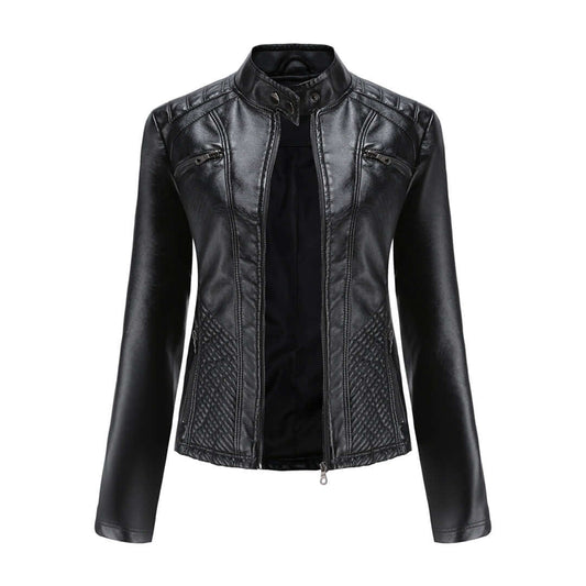 Velina Moda | Leather Jacket - Timeless Elegance