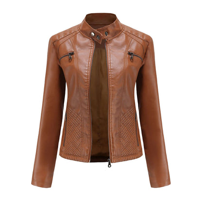 Velina Moda | Leather Jacket - Timeless Elegance
