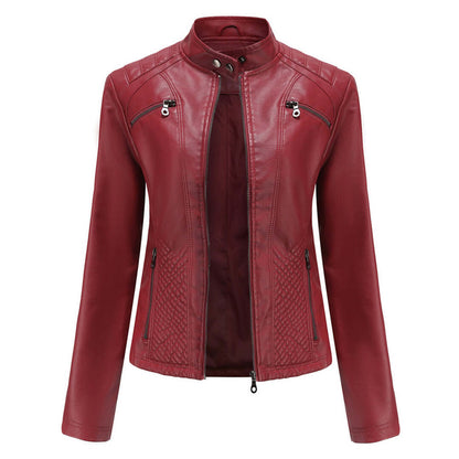 Velina Moda | Leather Jacket - Timeless Elegance