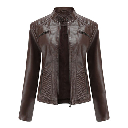 Velina Moda | Leather Jacket - Timeless Elegance
