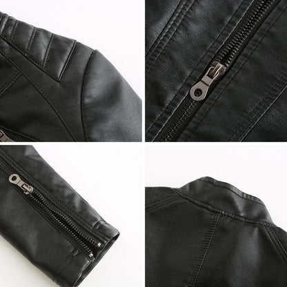 Velina Moda | Leather Jacket - Timeless Elegance