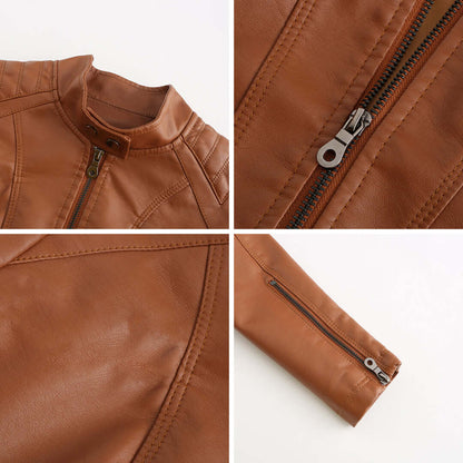 Velina Moda | Leather Jacket - Timeless Elegance