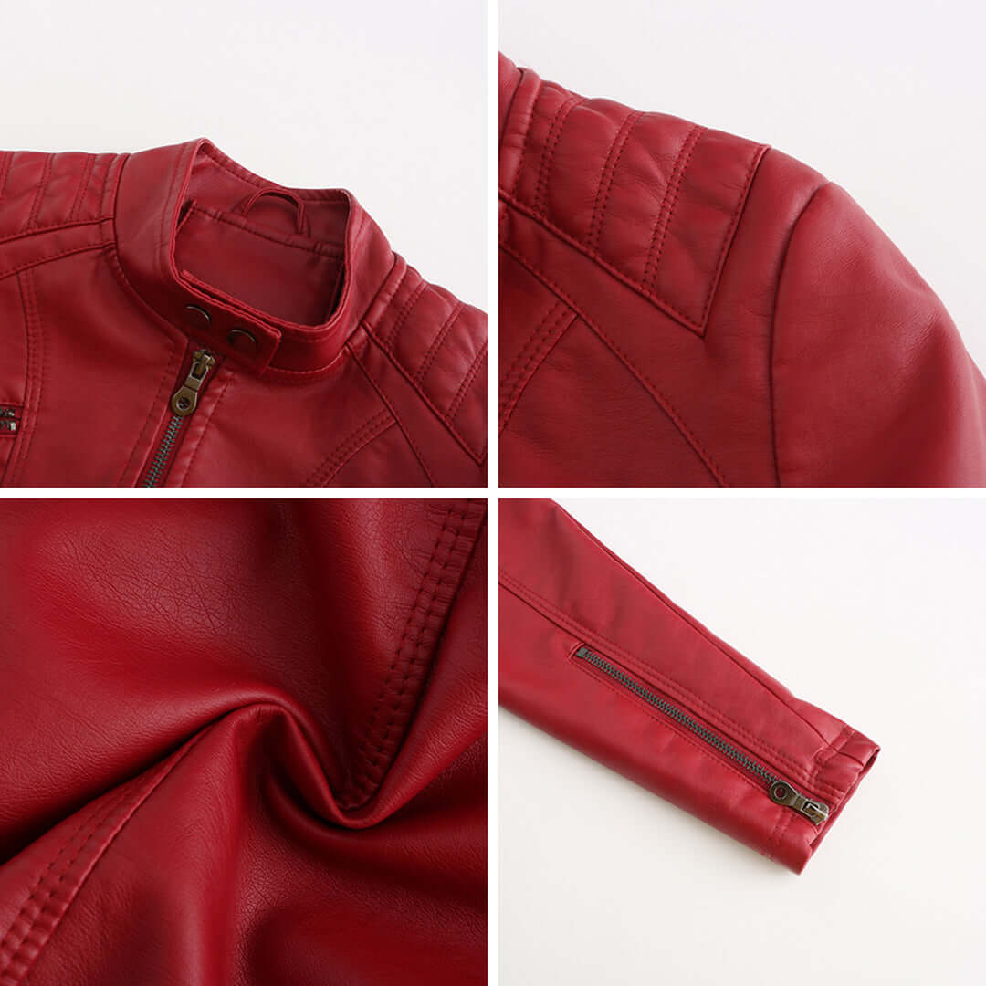 Velina Moda | Leather Jacket - Timeless Elegance