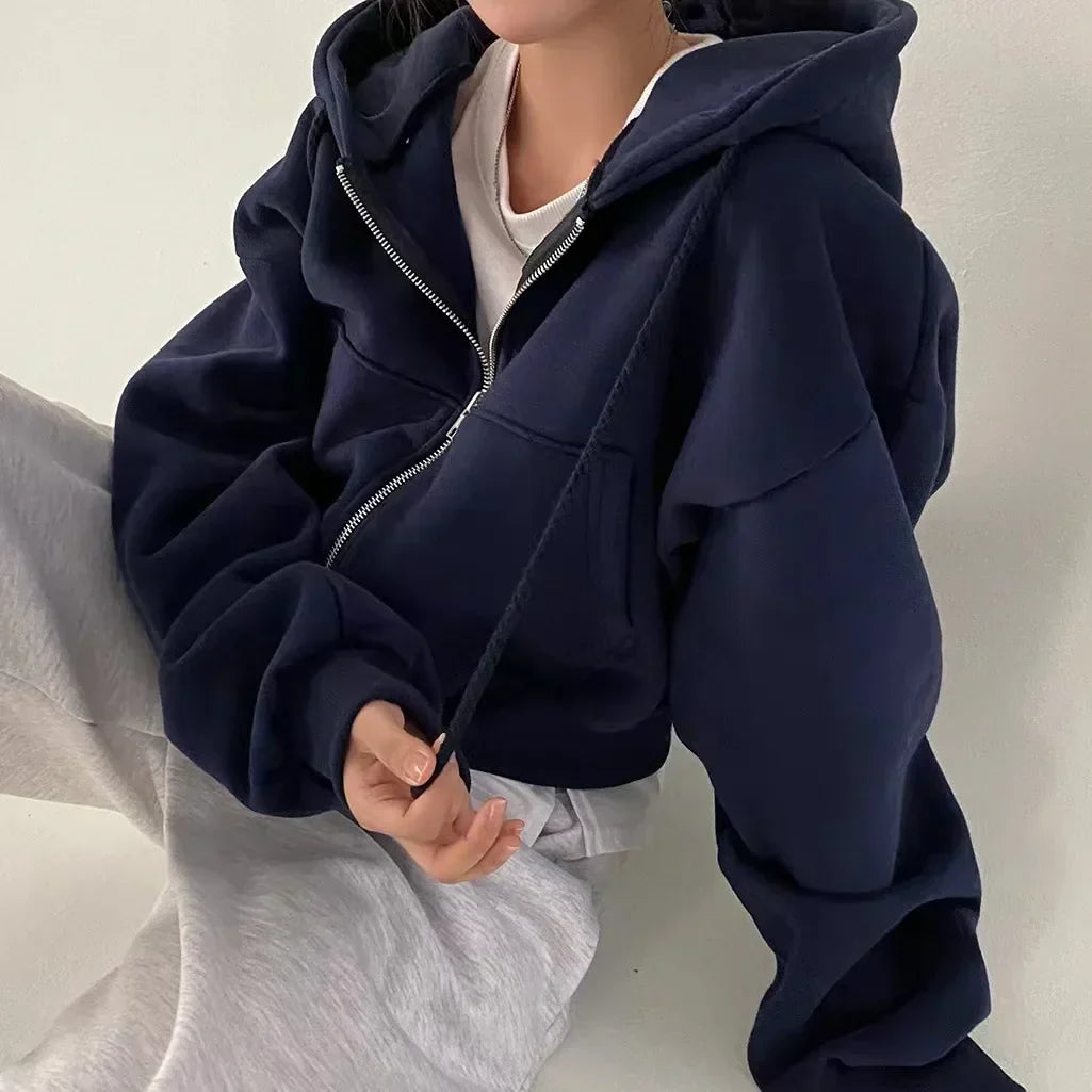 Velina Moda | Flannel shirt with hood - Warm & Comfortable fleece blouse for Casual Days